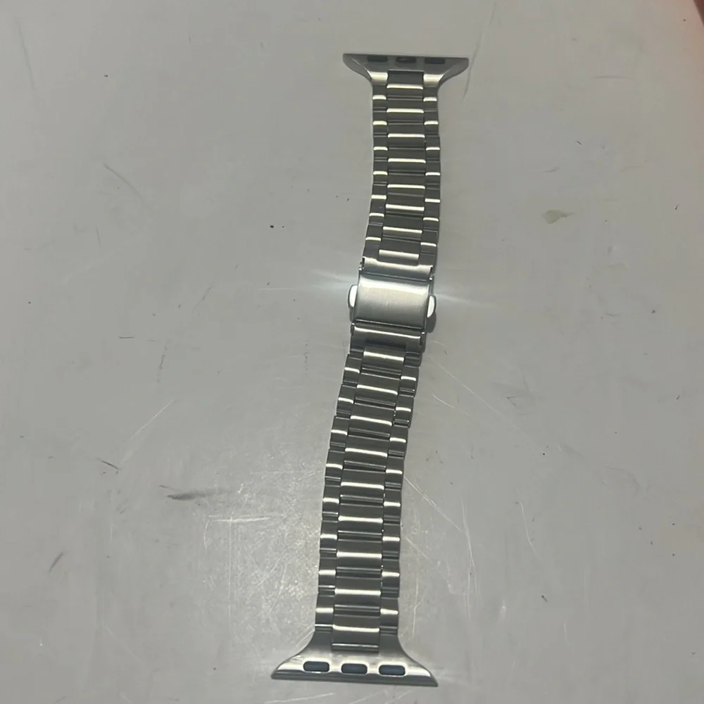 Stainless steel Silver Metal Watch‎ Chainlink Band nwot